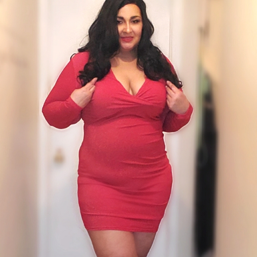 Cherry Red Dress 20W 22W